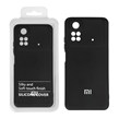 قاب نیو سیلیکون محافظ لنزدار RFF مدل Xiaomi Poco M4 Pro مشکی (پک دار)