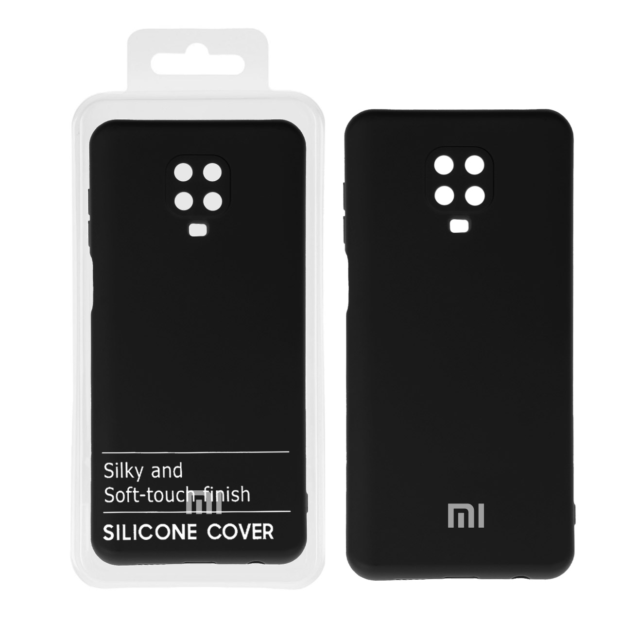 قاب نیو سیلیکون محافظ لنزدار RFF مدل Xiaomi Redmi Note 9S / Note 9 Pro / Note 9 Pro Max - مشکی (پک دار)