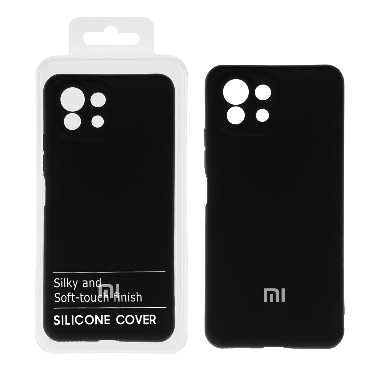 قاب نیو سیلیکون محافظ لنزدار RFF مدل Xiaomi Mi 11 Lite - مشکی کد 1 (پک دار)