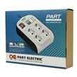 محافظ برق صوتی تصویری 4 خانه ارت دار پارت الکتریک PE8792 با کابل 3 متری
