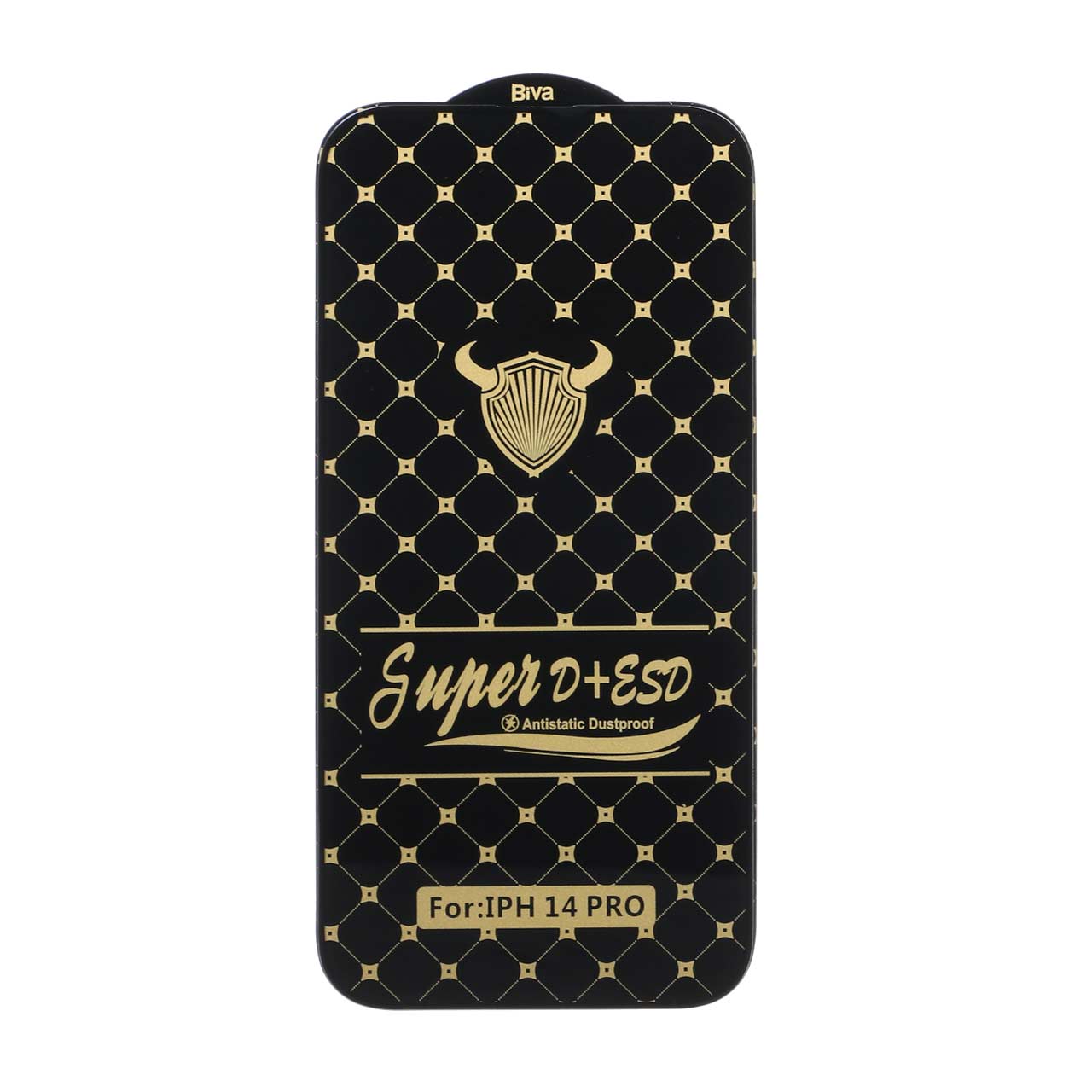 محافظ صفحه نمایش شیشه ای Apple iphone 16 / iPhone 15 / iPhone 14 Pro - Full Cover Super D Plus Biva - مشکی (بدون پک)