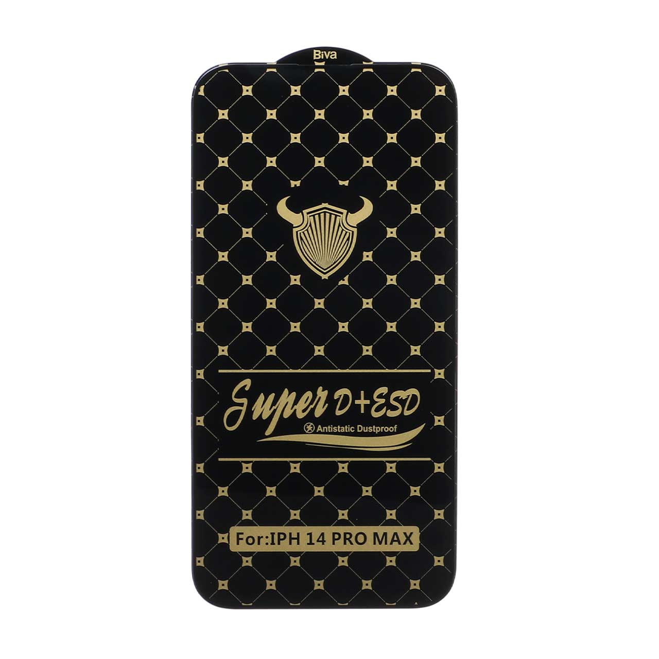 محافظ صفحه نمایش شیشه ای iPhone 14 pro max- Full Cover Super D Plus Biva - مشکی (بدون پک)