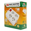 چند راهی 4 خانه ارت دار پارت الکتریک PE317 با کابل 1.8 متری