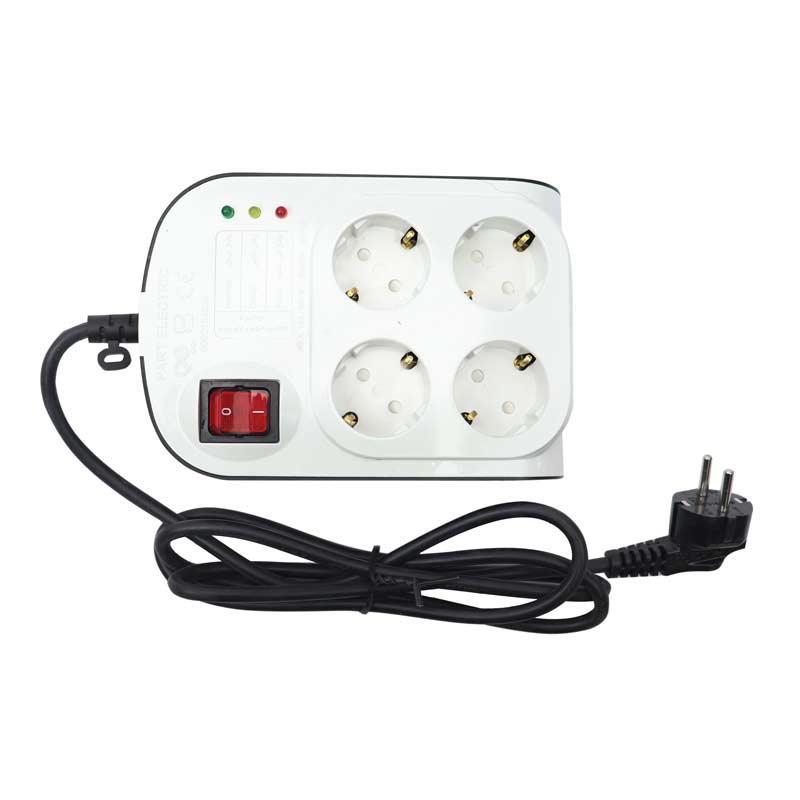 محافظ برق صوتی تصویری 4 خانه ارت دار پارت الکتریک PE8791 با کابل 1٫8 متری