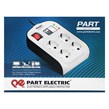 محافظ برق صوتی تصویری 4 خانه ارت دار پارت الکتریک PE8791 با کابل 1٫8 متری