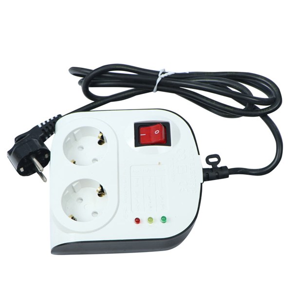 محافظ برق یخچال و فریزر 2 خانه ارت دار پارت الکتریک PE8787 با کابل 1/8 متری