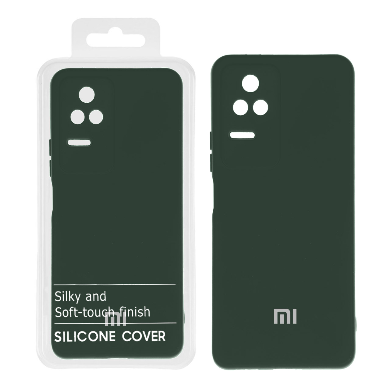 قاب نیو سیلیکون محافظ لنزدار RFF مدل Xiaomi Poco F4 / Redmi K40S - سبزتیره کد 6 (پک دار)