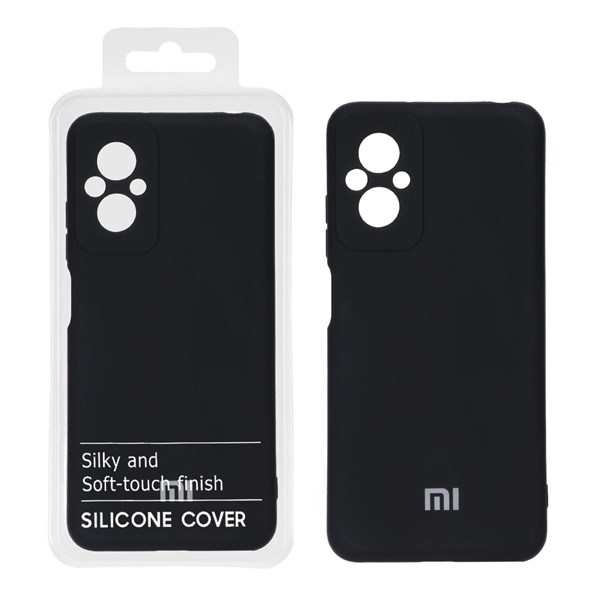 قاب نیو سیلیکون محافظ لنزدار RFF مدل Xiaomi Poco M5 - مشکی کد 6 (پک دار)