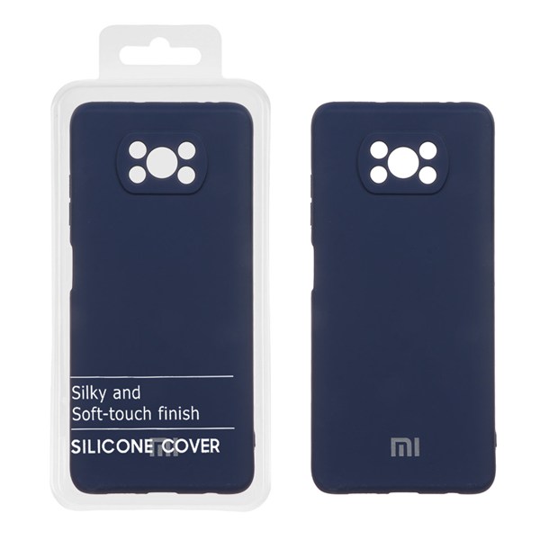 قاب نیو سیلیکون محافظ لنزدار RFF مدل Xiaomi Poco X3 / X3 Pro / X3 NFC - سرمه ای (پک دار)