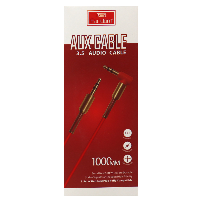 کابل AUX ارلدام ET-AUX01 یکسر L طول 1 متر