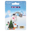 فلش مموری X-ENERGY USB3.2 مدل SNOWMAN عروسکی ظرفیت 32GB - نقره ای (گارانتی مادام العمر IPM)