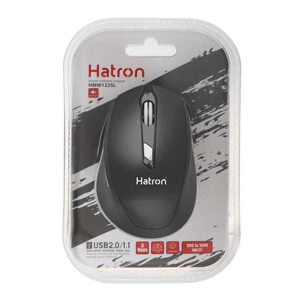 ماوس بی سیم Hatron مدل HMW122SL - مشکی