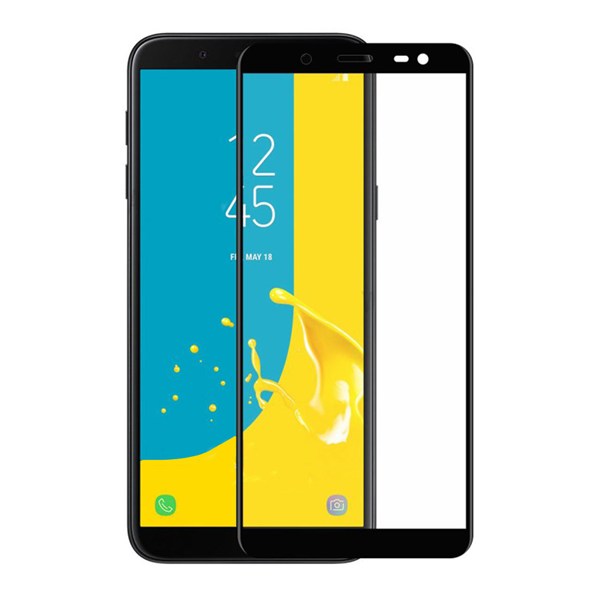محافظ صفحه نمایش شیشه ای Full Cover مدل Samsung Galaxy A750 / J4 Core / J4 Plus / J6 Plus / J8 / A8 Plus / A6 Plus