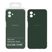 قاب نیو سیلیکون محافظ لنزدار RFF مدل Samsung A04 - سبز تیره (پک دار)