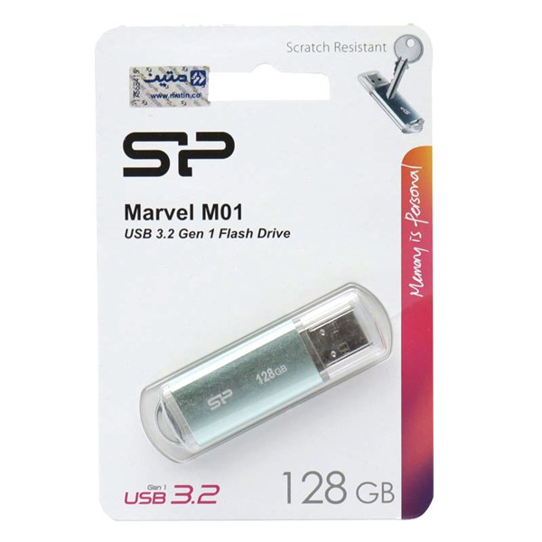فلش 128 گیگ سیلیکون پاور Silicon Power Marvel M01 USB 3.2