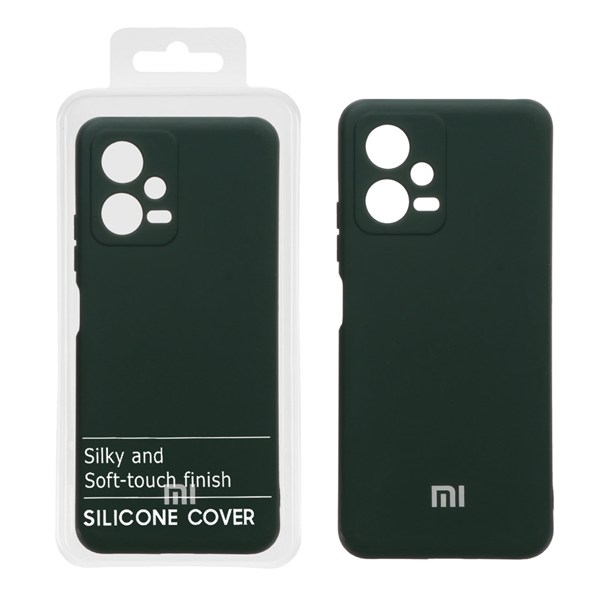 قاب نیو سیلیکون محافظ لنزدار RFF مدل Xiaomi Poco X5 / Redmi Note 12 5G - سبز تیره کد 8 (پک دار)