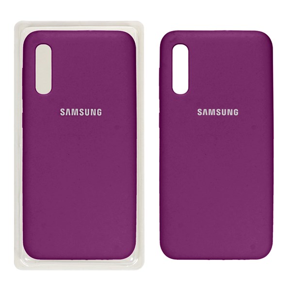 قاب سیلیکونی پاک کنی اورجینال Samsung A30S/A50/A50S - ارغوانی (پک اصلی)