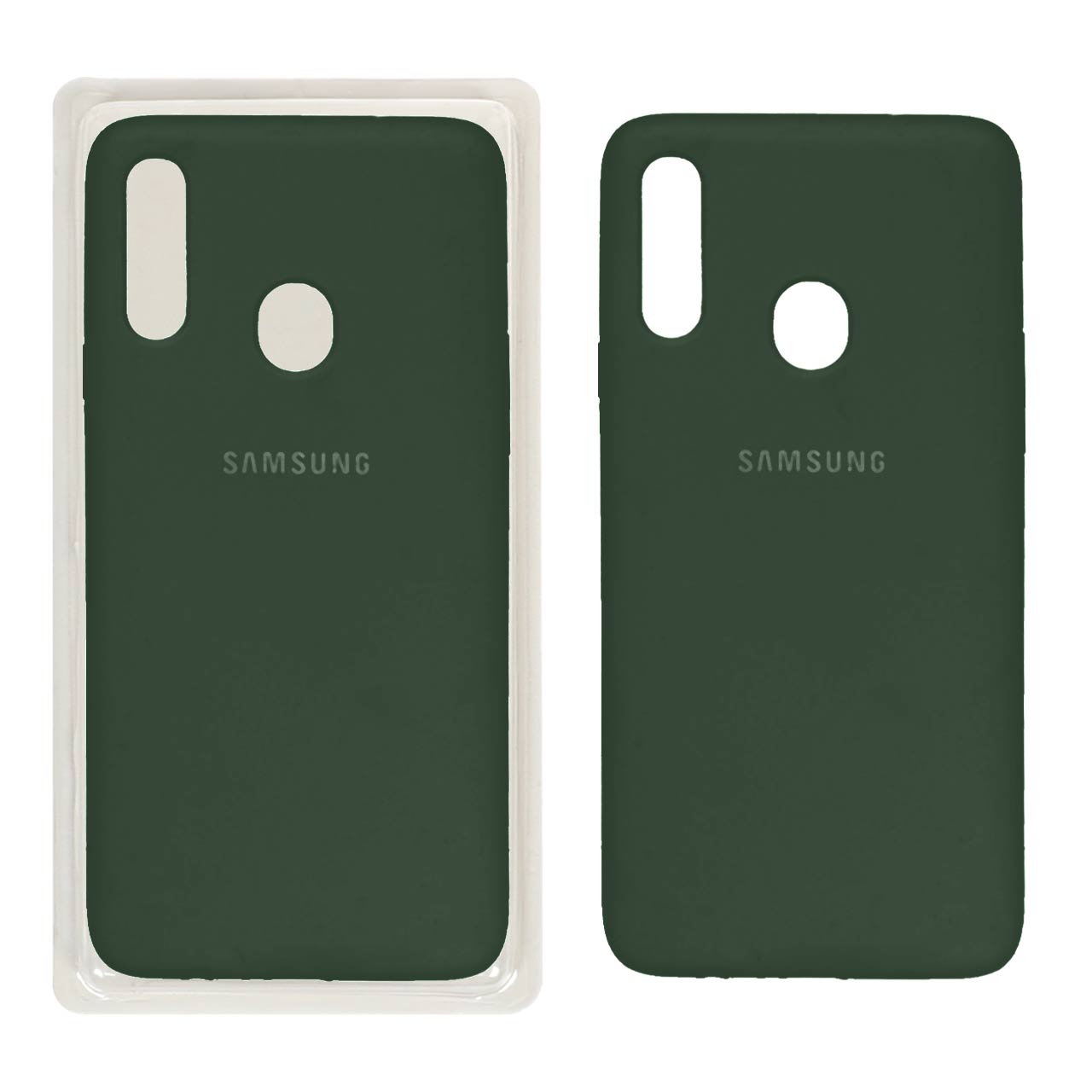 قاب سیلیکونی پاک کنی اورجینال Samsung A20S - سبز (پک اصلی)