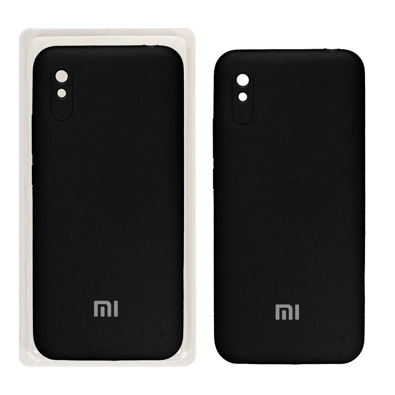 قاب سیلیکونی پاک کنی محافظ لنزدار اورجینال Xiaomi Redmi 9A - مشکی (پک اصلی)
