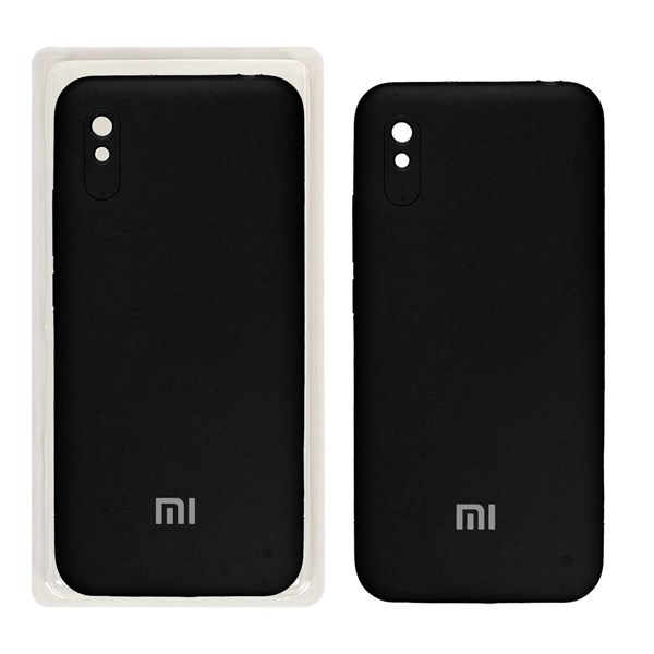 قاب سیلیکونی پاک کنی محافظ لنزدار اورجینال Xiaomi Redmi 9A - مشکی (پک اصلی)