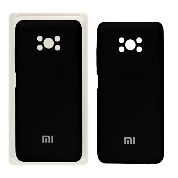 قاب سیلیکونی پاک کنی محافظ لنزدار اورجینال Xiaomi Poco X3/ Poco X3 pro/ Poco X3 Nfc - مشکی (پک اصلی)