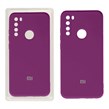 قاب سیلیکونی پاک کنی محافظ لنزدار اورجینال Xiaomi Redmi Note 8 - بنفش (پک اصلی)