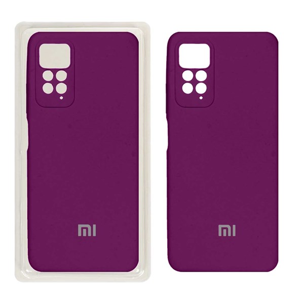 قاب سیلیکونی پاک کنی محافظ لنزدار اورجینال Xiaomi Redmi Note 11 Pro-4G/ Redmi Note 11 Pro-5G/ Redmi Note 11E Pro - بنفش (پک اصلی)