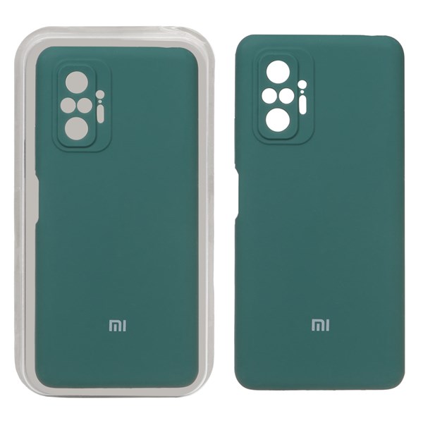 قاب سیلیکونی پاک کنی محافظ لنزدار اورجینال Xiaomi Redmi Note 10 Pro-4G / Redmi Note 10 Pro Max - سبز (پک اصلی)