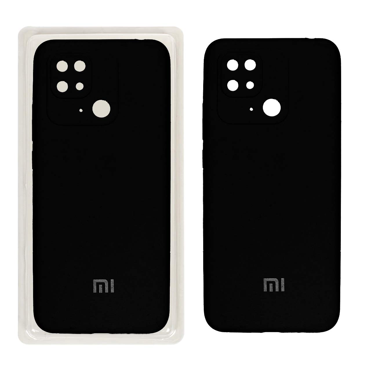 قاب سیلیکونی پاک کنی محافظ لنزدار اورجینال Xiaomi Redmi 10C/ Poco C40 - مشکی (پک اصلی)
