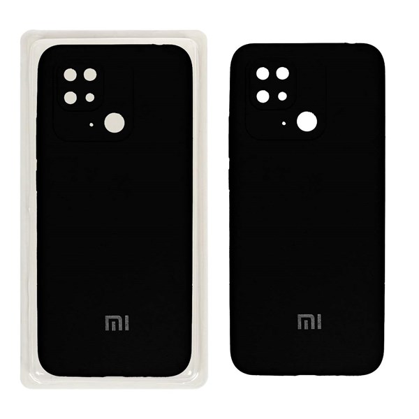 قاب سیلیکونی پاک کنی محافظ لنزدار اورجینال Xiaomi Redmi 10C/ Poco C40 - مشکی (پک اصلی)