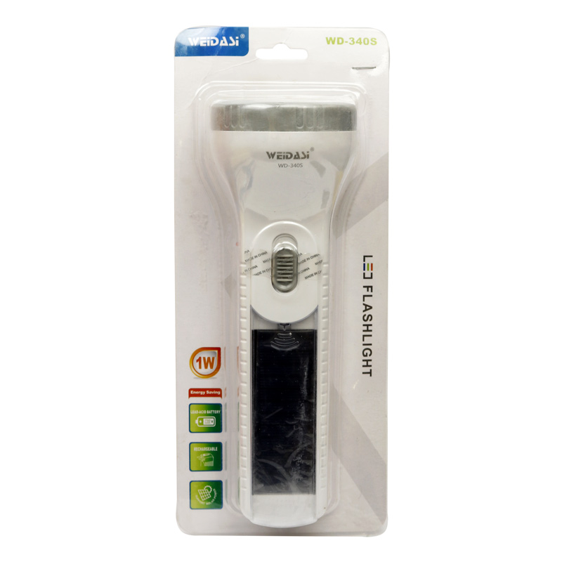 چراغ قوه شارژی خورشیدی ویداسی Weidasi WD-340S