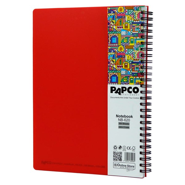 دفتر سیمی 100 برگ پاپکو Papco NB-620