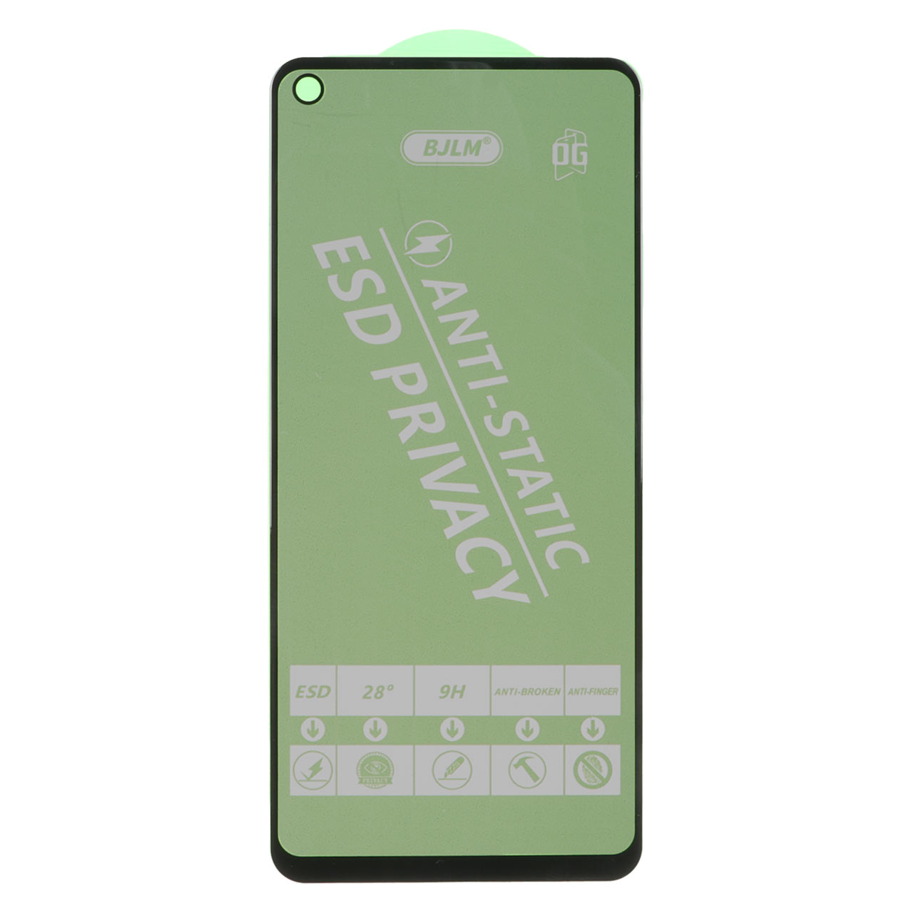 محافظ صفحه نمایش شیشه ای Full Cover OG - Privacy Anti Static مدل Samsung A21S / F52 / Poco F4 GT (بدون پک)