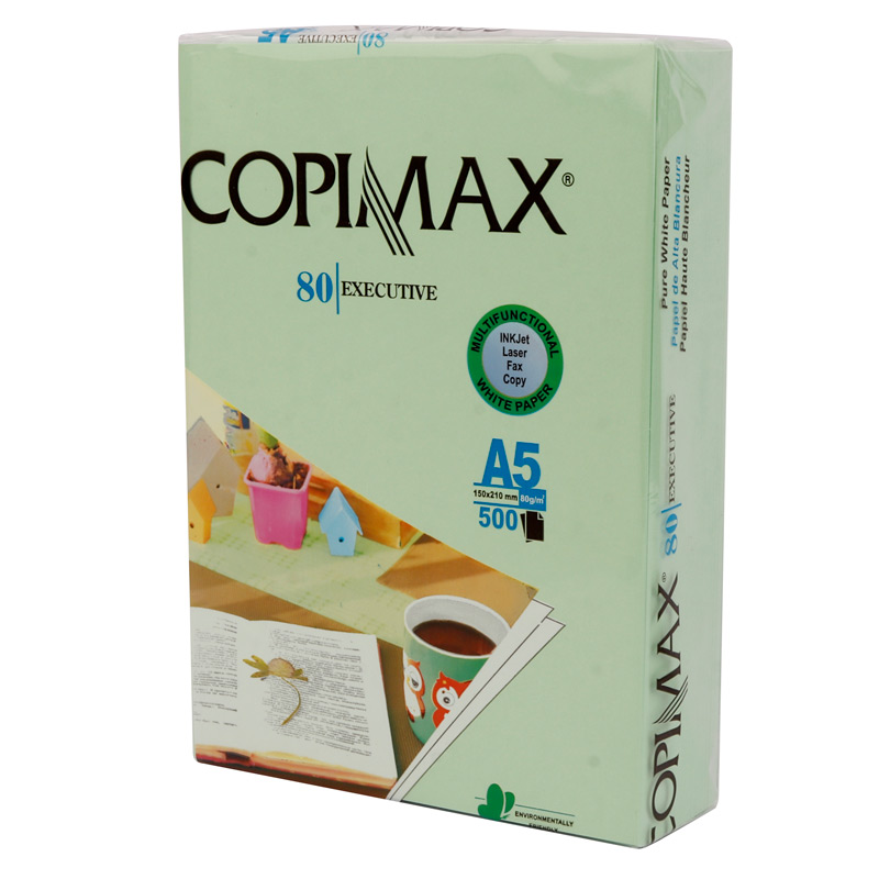 کاغذ A5 رنگی کپی مکس 80 گرم بسته 500 عددی