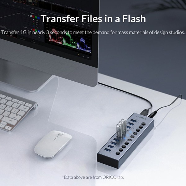 هاب 16 پورت USB3.0 اوریکو BT2U3-16AB