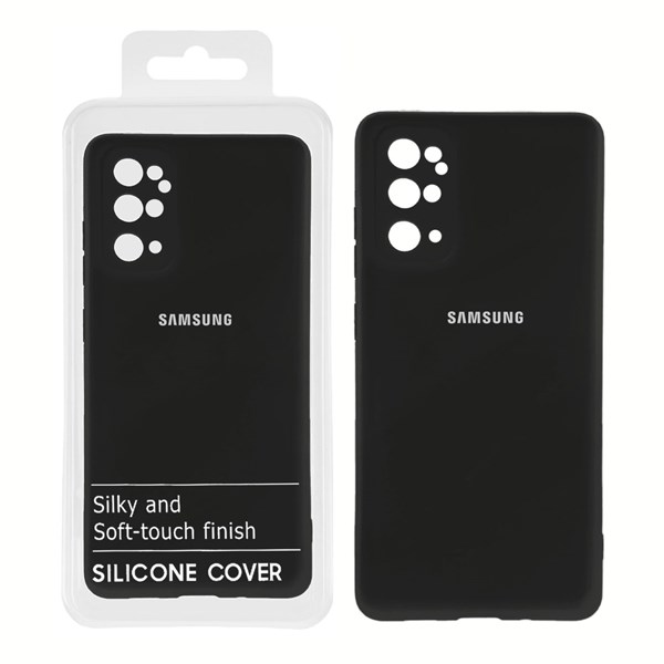 قاب نیو سیلیکون محافظ لنزدار RFF مدل Samsung S20 Plus - مشکی کد 9 (پک دار)