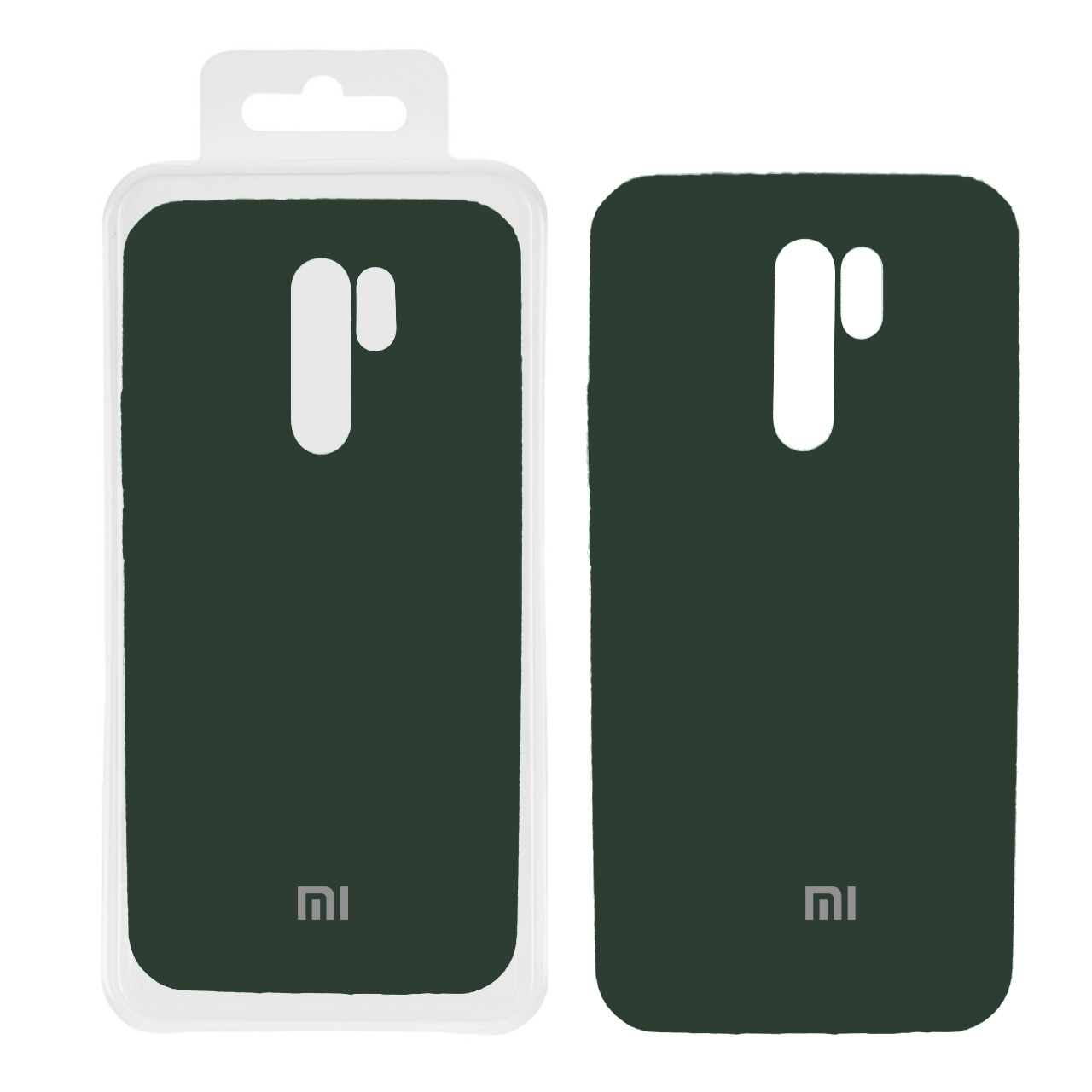 قاب سیلیکونی پاک کنی اورجینال Xiaomi Redmi 9 Prime / Redmi 9 / Poco M2 - سبز تیره (پک اصلی)