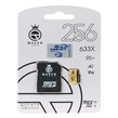 مشکی طلایی (گارانتی مادام‌العمر شرکت آی تین) Queen tech microSDXC & adapter U3 Class 10 633X -95MB/s - 256GB