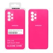 قاب سیلیکونی پاک کنی اورجینال درجه یک Samsung A53 - صورتی فانتزی (پک دار)