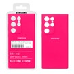 قاب سیلیکونی پاک کنی اورجینال درجه یک Samsung S23 Ultra - صورتی فانتزی (پک دار)