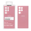 قاب سیلیکونی پاک کنی اورجینال درجه یک Samsung S23 Ultra - صورتی (پک دار)