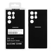 قاب سیلیکونی پاک کنی اورجینال درجه یک Samsung S23 Ultra - مشکی (پک دار)