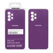 قاب سیلیکونی پاک کنی اورجینال درجه یک Samsung A33 - ارغوانی (پک دار)