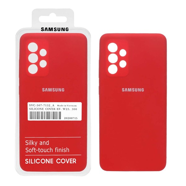 قاب سیلیکونی پاک کنی اورجینال درجه یک Samsung A33 - قرمز (پک دار)