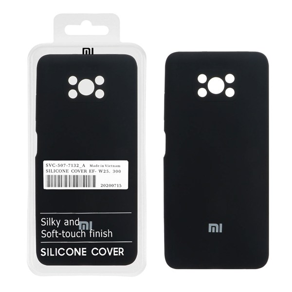 قاب سیلیکونی پاک کنی اورجینال درجه یک Xiaomi Poco X3 / Poco X3 Pro / Poco X3 NFC - مشکی (پک دار)