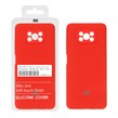 قاب سیلیکونی پاک کنی اورجینال درجه یک Xiaomi Poco X3 / Poco X3 Pro / Poco X3 NFC - قرمز (پک دار)