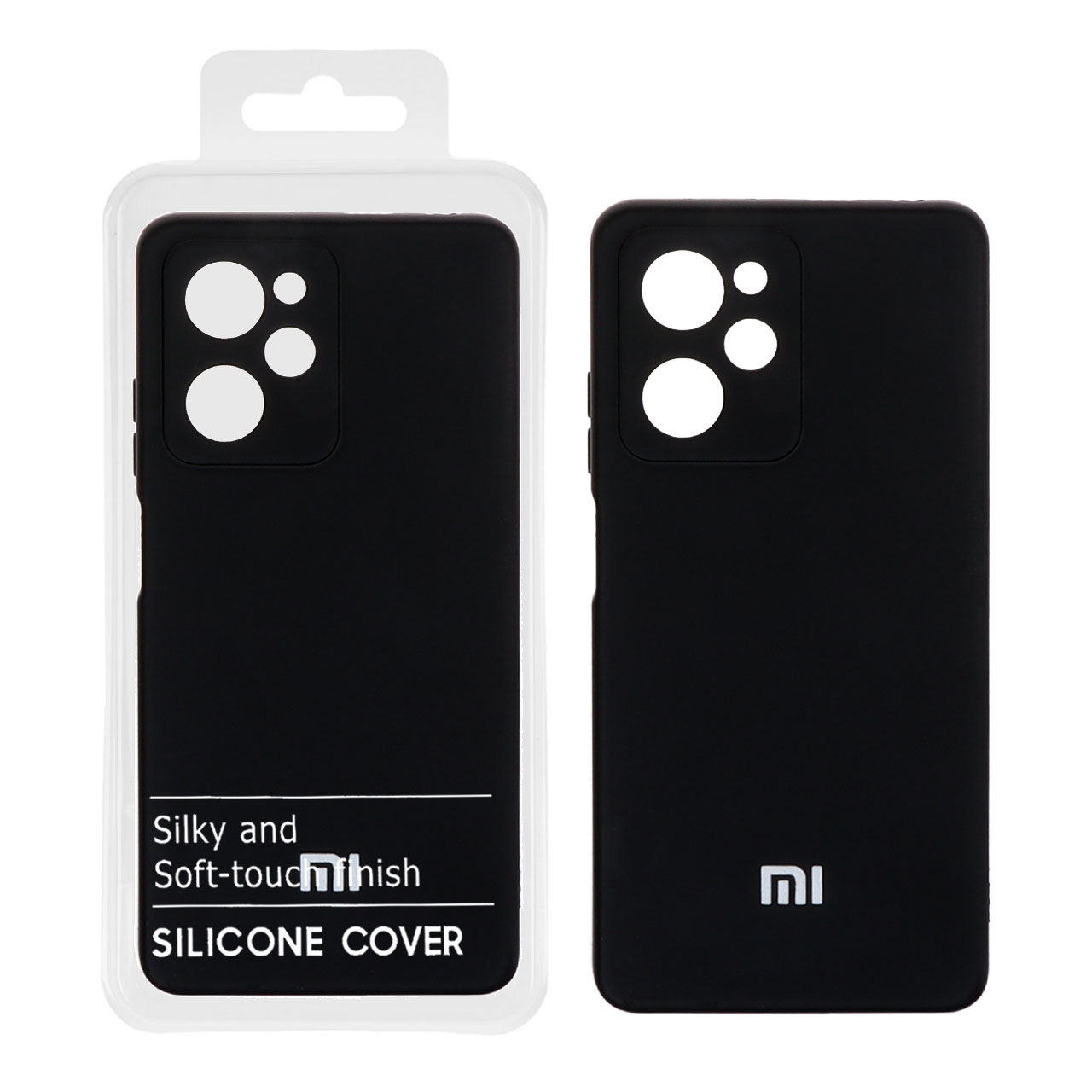 قاب نیو سیلیکون محافظ لنزدار RFF مدل Xiaomi Poco X5 Pro - مشکی (پک دار)
