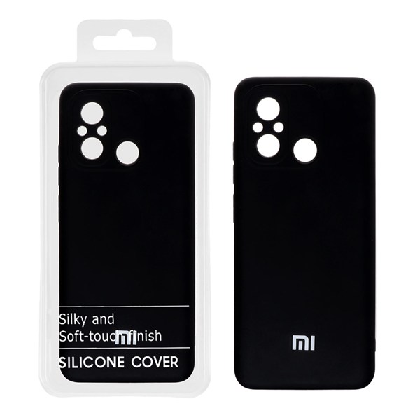 قاب نیو سیلیکون محافظ لنزدار RFF مدل Xiaomi Redmi 12C - مشکی (پک دار)