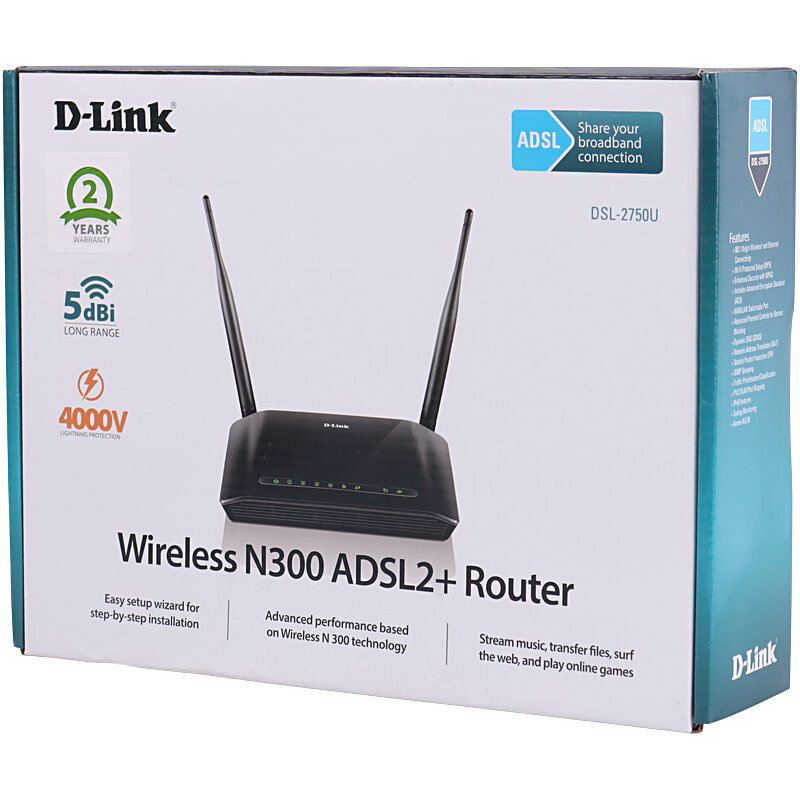 مودم روتر +ADSL2 دی لینک DSL-2750