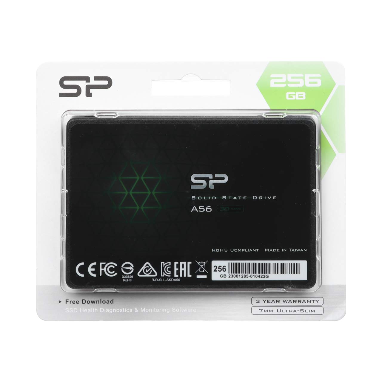 هارد Silicon Power SSD مدل A56 ظرفیت 256GB - مشکی